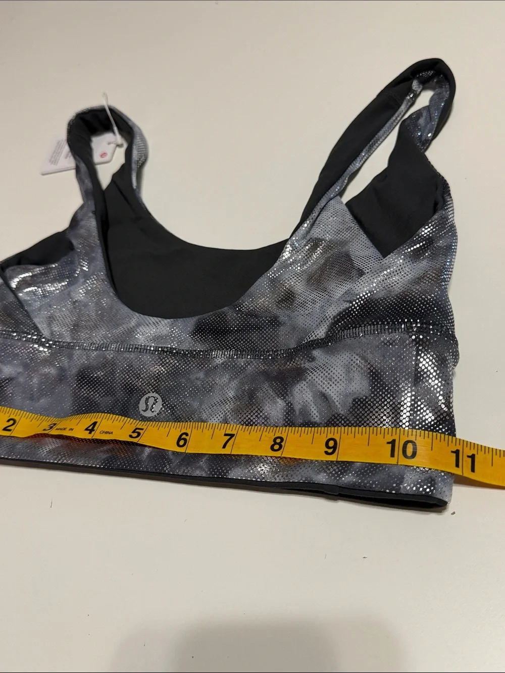 lululemon athletica Metallic Gray & Black Headband